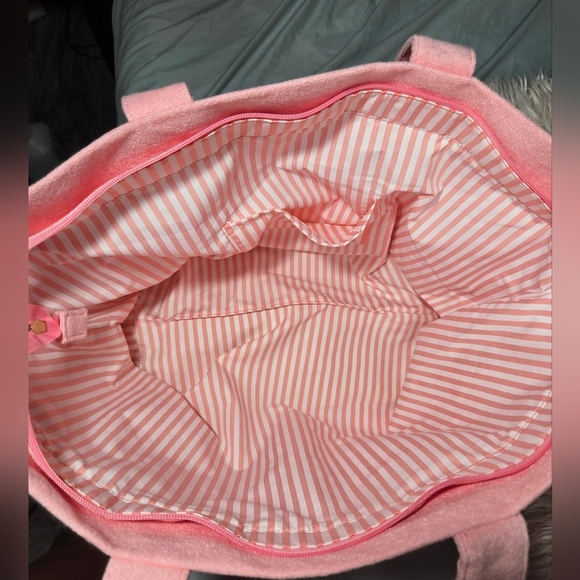 Marissa Collections Large Pink Tote And Matching Large Makeup Bag NWOT - Picture 4 of 14